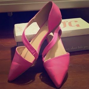Pink flats